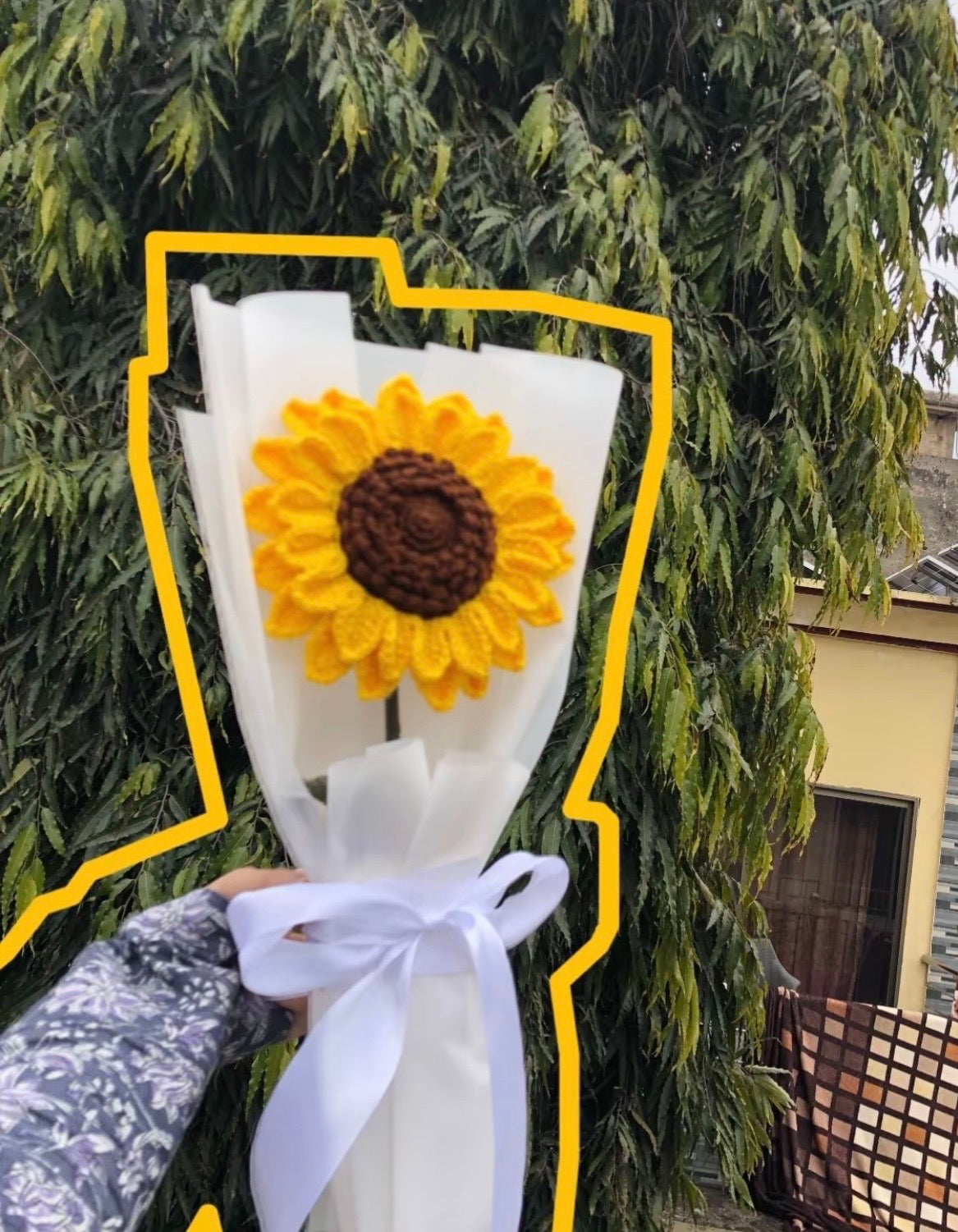 Crochet Sun Flower bouquet